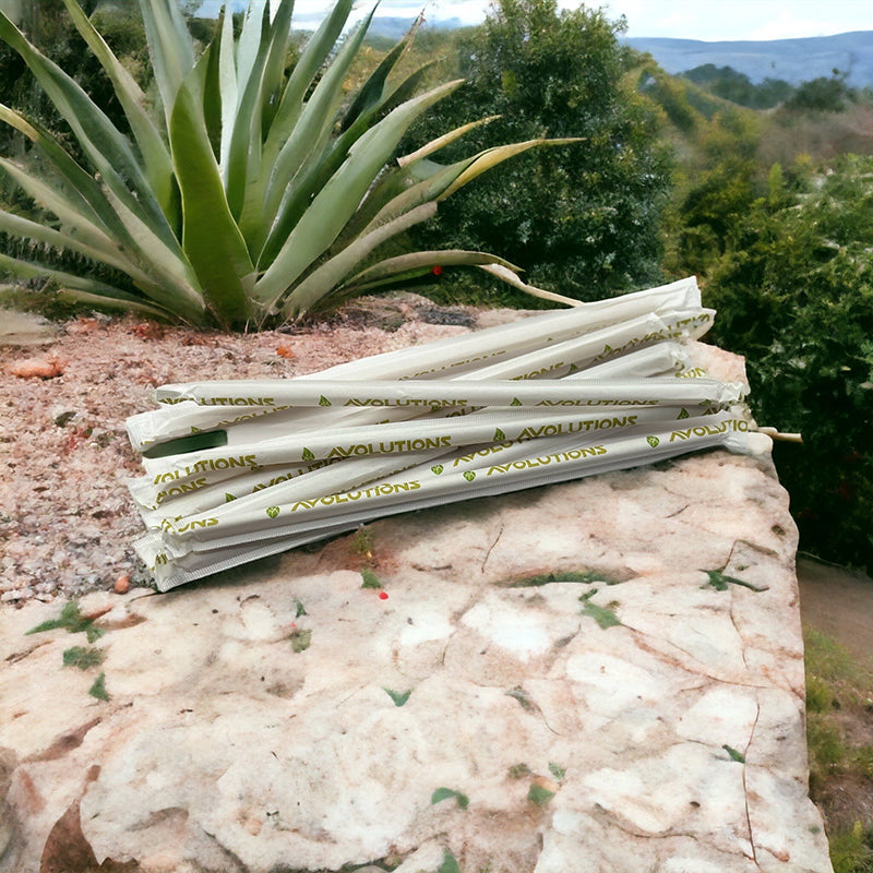 Standard 6 in - Black Agave - Cocktail Straw